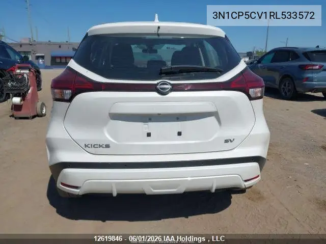 2024 Nissan Kicks Sv VIN: 3N1CP5CV1RL533572 Lot: 12619846