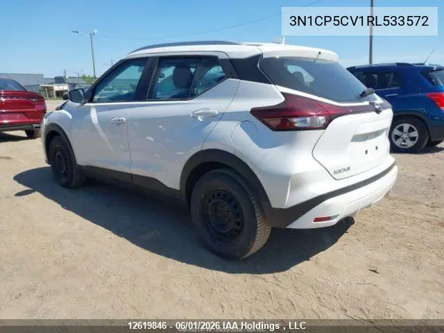 2024 Nissan Kicks Sv VIN: 3N1CP5CV1RL533572 Lot: 12619846