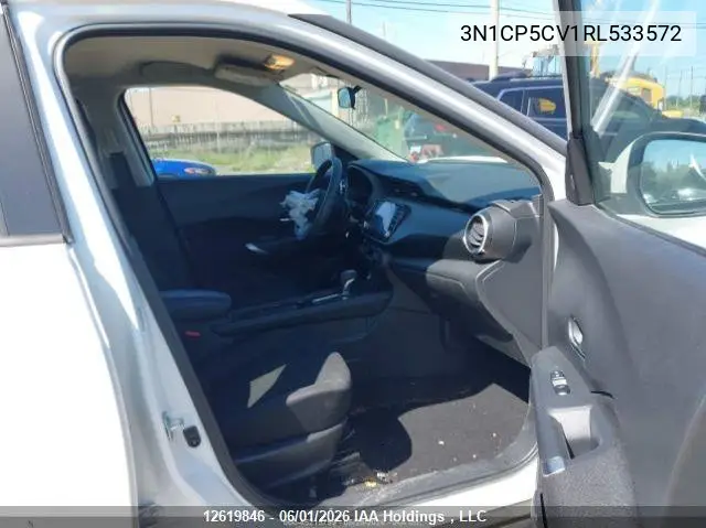 2024 Nissan Kicks Sv VIN: 3N1CP5CV1RL533572 Lot: 12619846