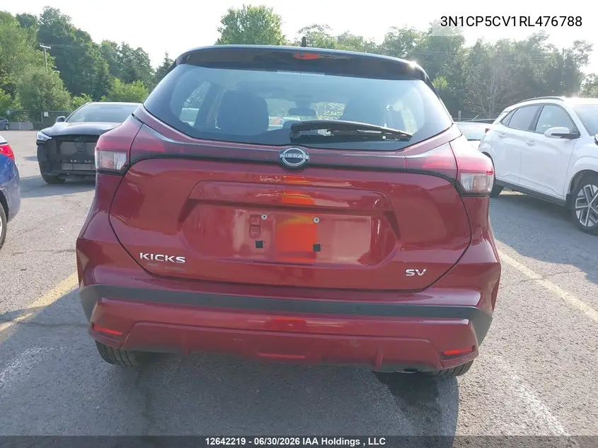 2024 Nissan Kicks Sv VIN: 3N1CP5CV1RL476788 Lot: 12642219