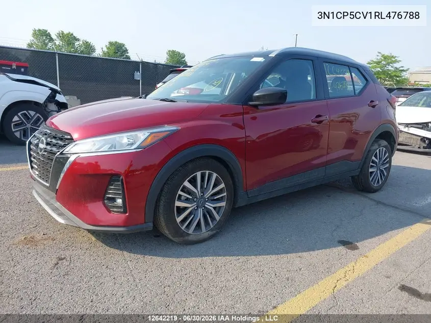 2024 Nissan Kicks Sv VIN: 3N1CP5CV1RL476788 Lot: 12642219
