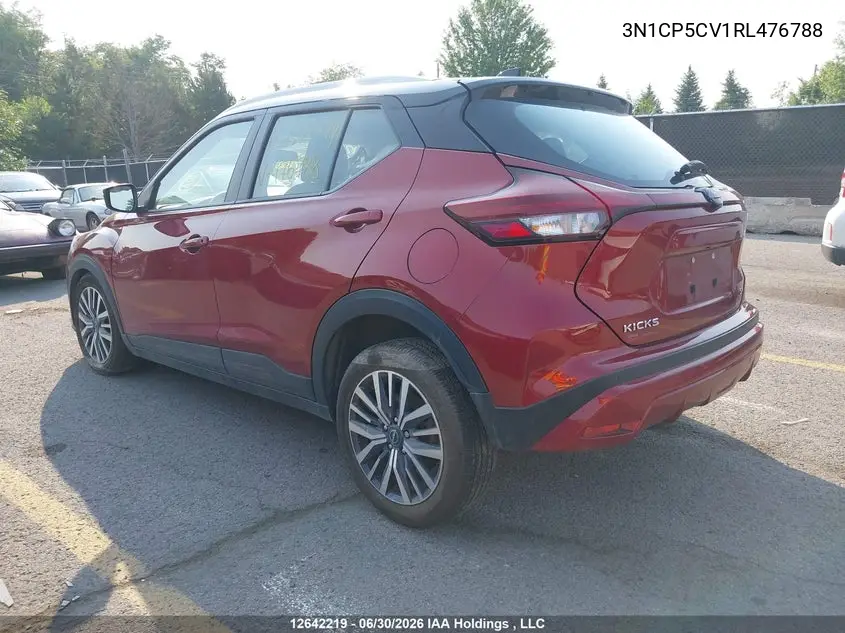 2024 Nissan Kicks Sv VIN: 3N1CP5CV1RL476788 Lot: 12642219