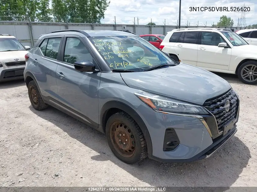 2024 Nissan Kicks Sr VIN: 3N1CP5DV8RL526620 Lot: 12642727