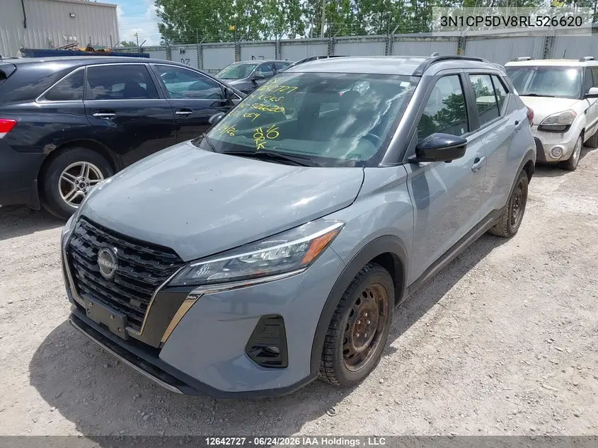 2024 Nissan Kicks Sr VIN: 3N1CP5DV8RL526620 Lot: 12642727