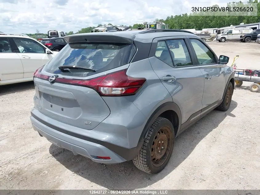 2024 Nissan Kicks Sr VIN: 3N1CP5DV8RL526620 Lot: 12642727