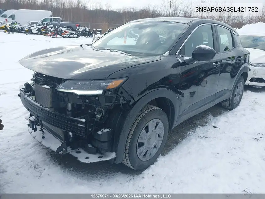 2025 Nissan Kicks S VIN: 3N8AP6BA3SL421732 Lot: 12575071