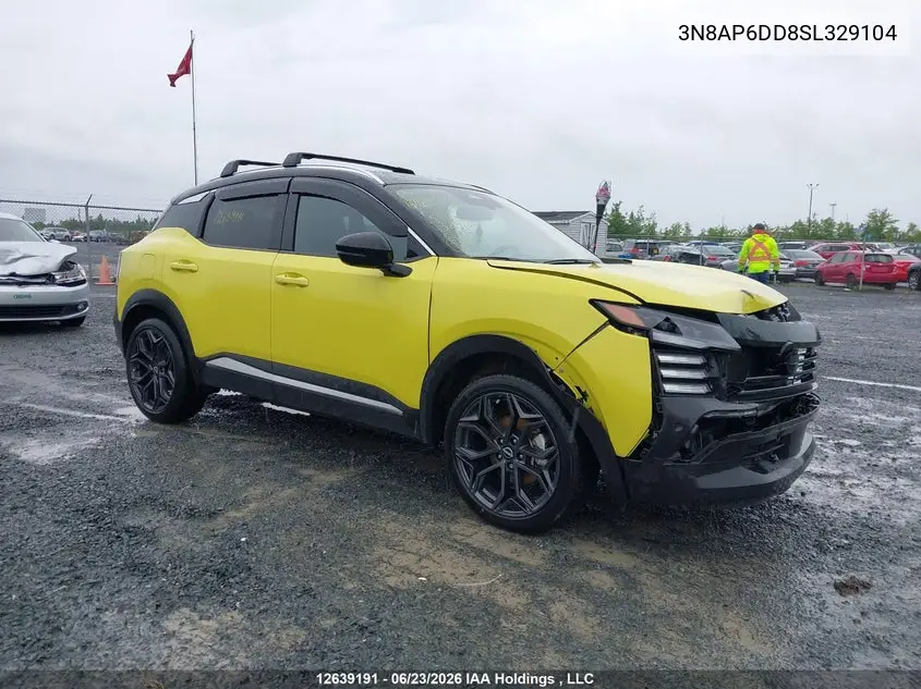 2025 Nissan Kicks Sr Premium VIN: 3N8AP6DD8SL329104 Lot: 12639191