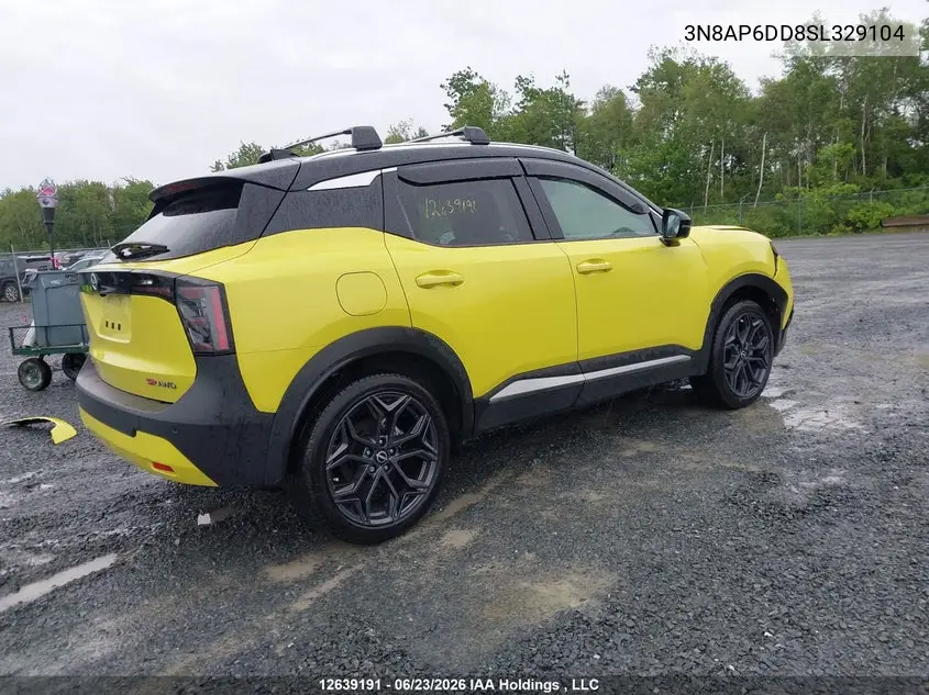 2025 Nissan Kicks Sr Premium VIN: 3N8AP6DD8SL329104 Lot: 12639191