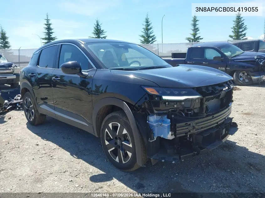 2025 Nissan Kicks Sv VIN: 3N8AP6CB0SL419055 Lot: 12646168