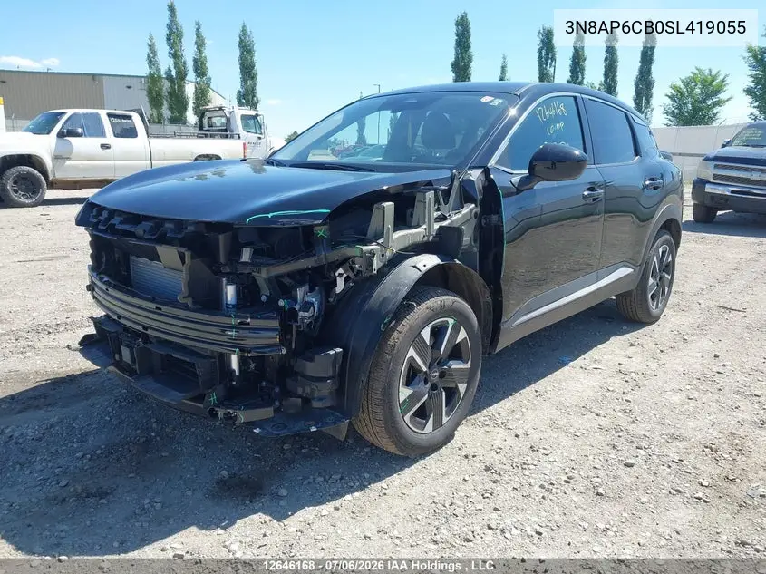 2025 Nissan Kicks Sv VIN: 3N8AP6CB0SL419055 Lot: 12646168