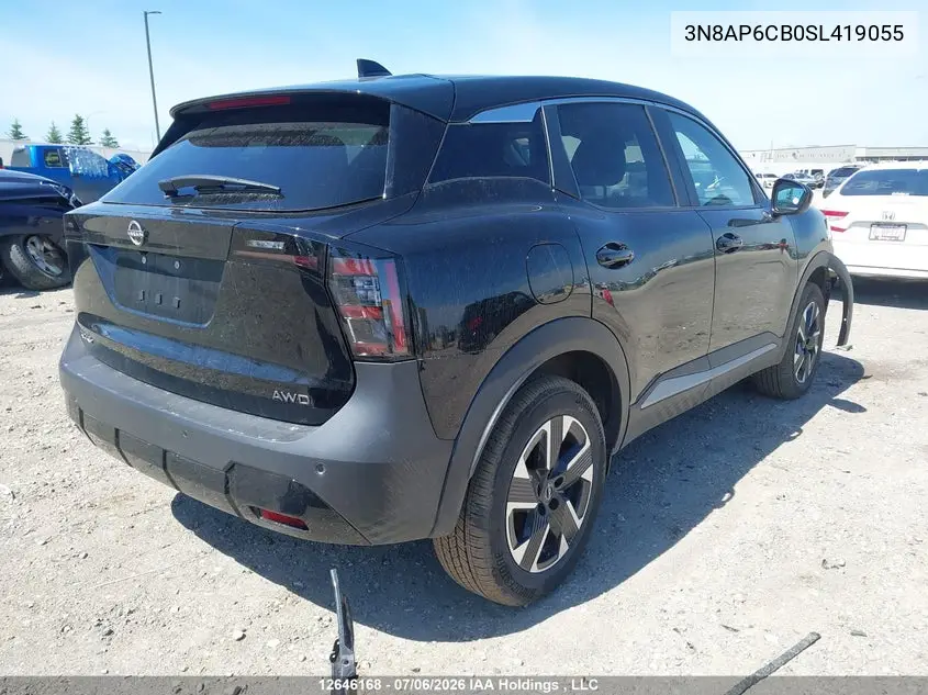 2025 Nissan Kicks Sv VIN: 3N8AP6CB0SL419055 Lot: 12646168