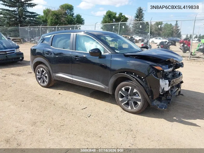 2025 Nissan Kicks Sv VIN: 3N8AP6CBXSL419838 Lot: 30093848
