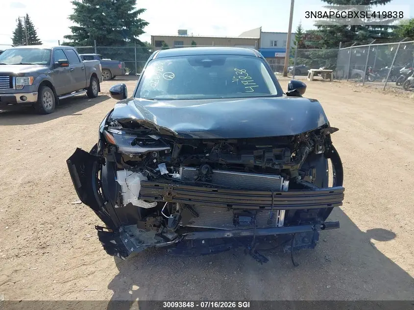 2025 Nissan Kicks Sv VIN: 3N8AP6CBXSL419838 Lot: 30093848