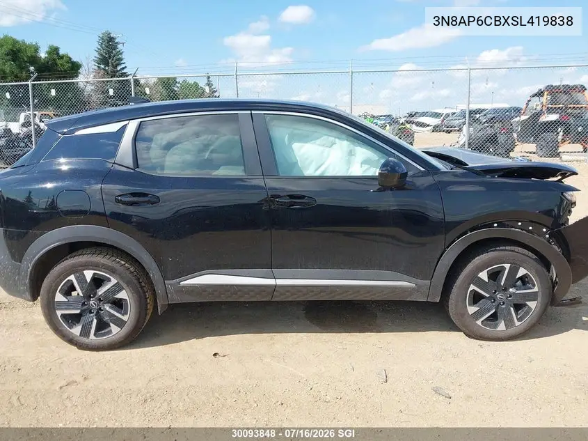 2025 Nissan Kicks Sv VIN: 3N8AP6CBXSL419838 Lot: 30093848