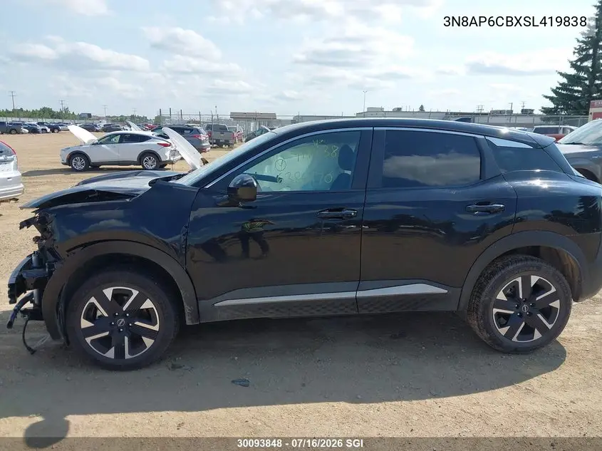 2025 Nissan Kicks Sv VIN: 3N8AP6CBXSL419838 Lot: 30093848