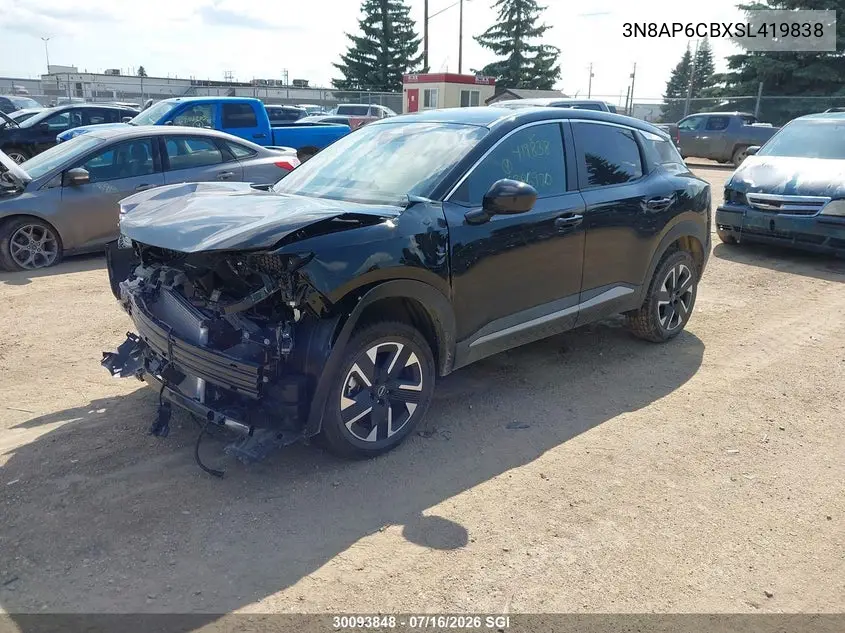 2025 Nissan Kicks Sv VIN: 3N8AP6CBXSL419838 Lot: 30093848