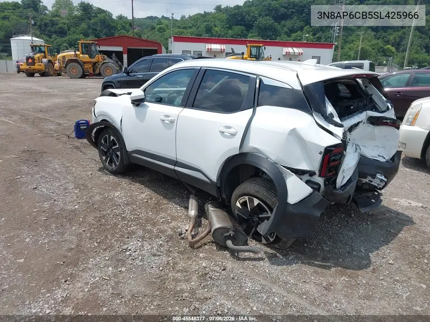 2025 Nissan Kicks Sv Intelligent Awd VIN: 3N8AP6CB5SL425966 Lot: 45548377
