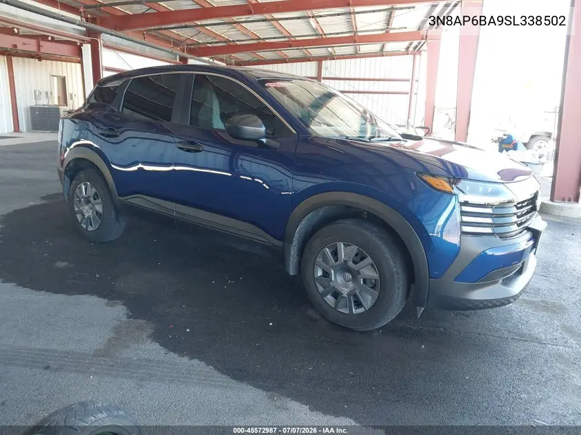 2025 Nissan Kicks S Fwd VIN: 3N8AP6BA9SL338502 Lot: 45572987