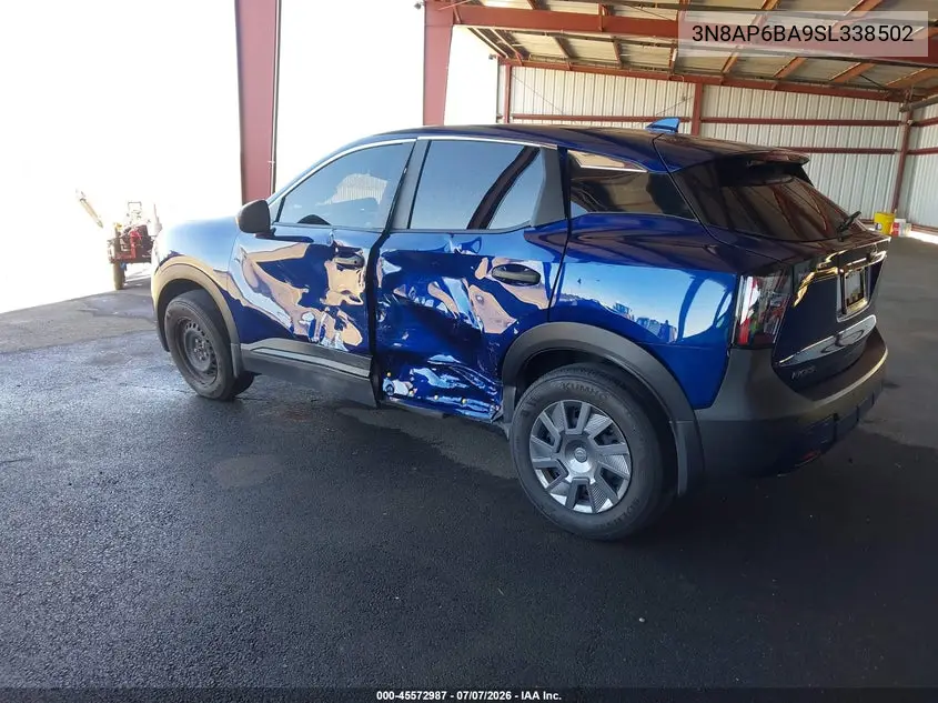 2025 Nissan Kicks S Fwd VIN: 3N8AP6BA9SL338502 Lot: 45572987