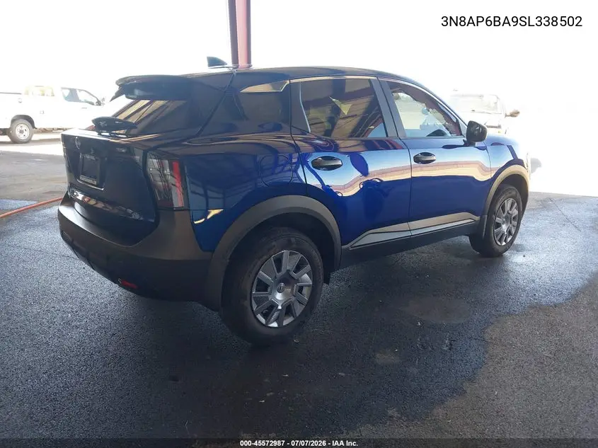 2025 Nissan Kicks S Fwd VIN: 3N8AP6BA9SL338502 Lot: 45572987