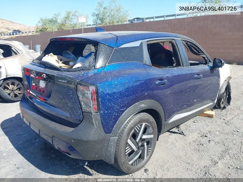 2025 Nissan Kicks Sv Fwd VIN: 3N8AP6CA9SL401726 Lot: 45582718
