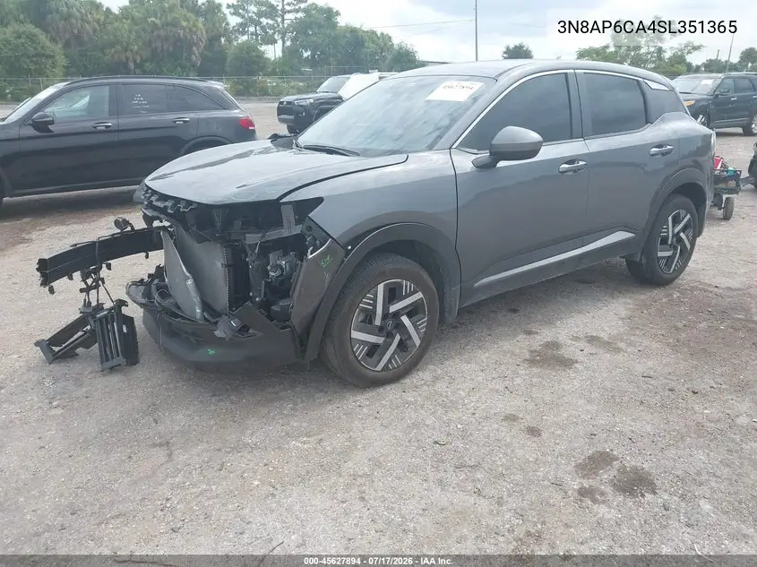 2025 Nissan Kicks Sv Fwd VIN: 3N8AP6CA4SL351365 Lot: 45627894