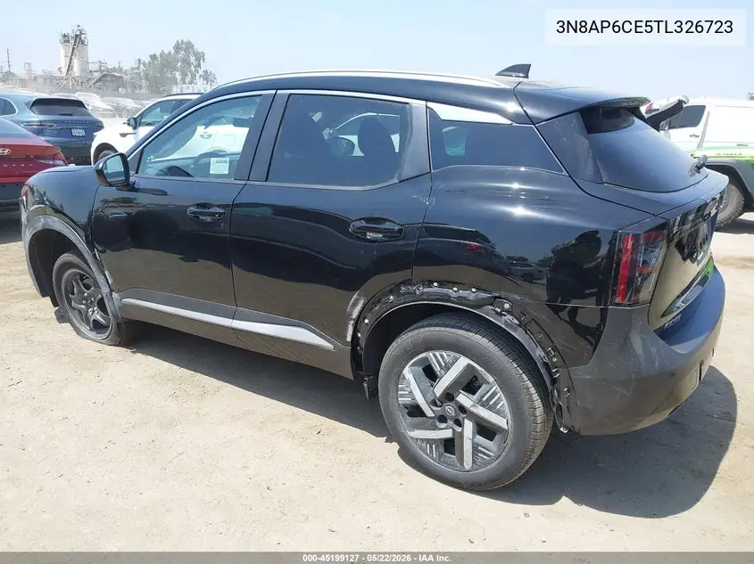 2026 Nissan Kicks Sv VIN: 3N8AP6CE5TL326723 Lot: 45199127