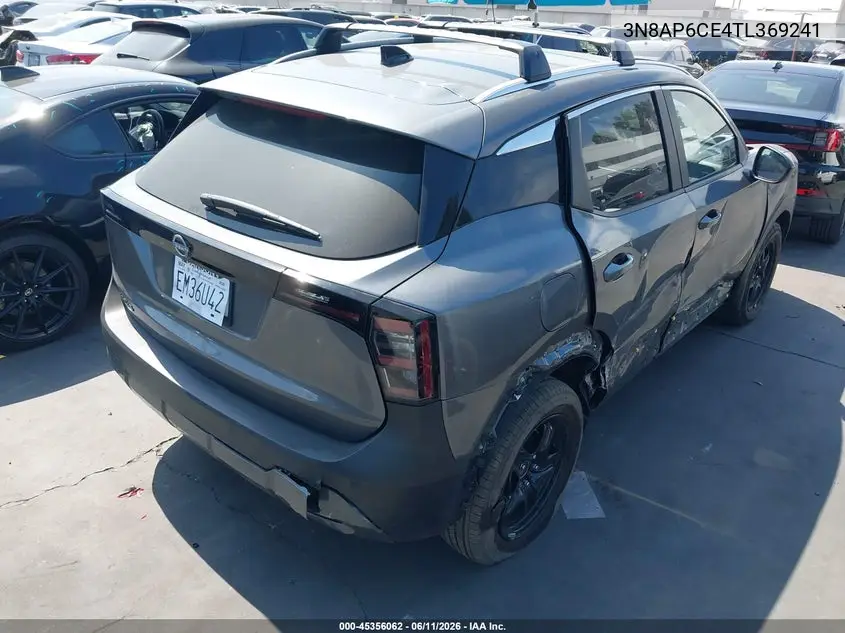 2026 Nissan Kicks Sv VIN: 3N8AP6CE4TL369241 Lot: 45356062