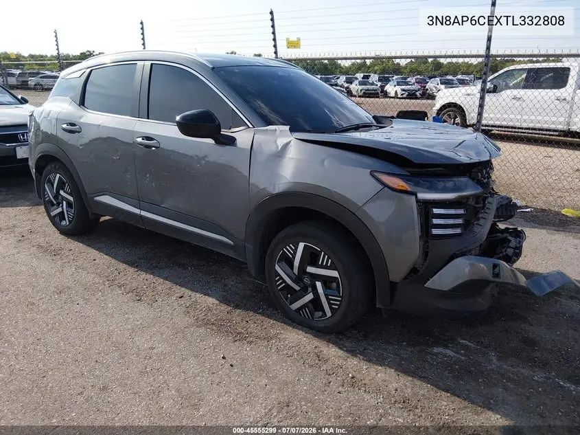 2026 Nissan Kicks Sv VIN: 3N8AP6CEXTL332808 Lot: 45555299