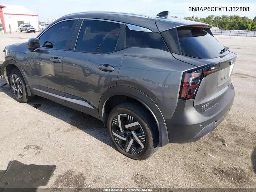 2026 Nissan Kicks Sv VIN: 3N8AP6CEXTL332808 Lot: 45555299