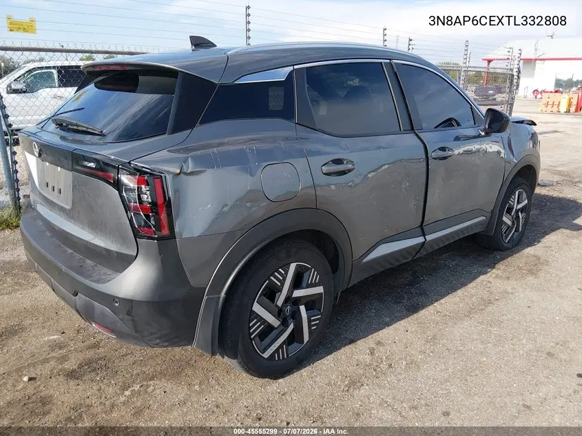 2026 Nissan Kicks Sv VIN: 3N8AP6CEXTL332808 Lot: 45555299