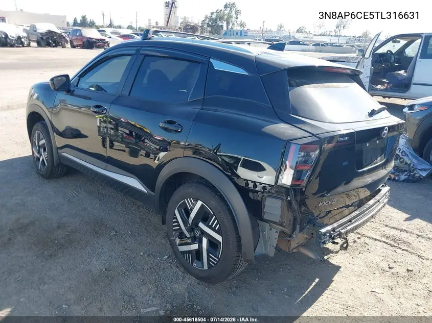 2026 Nissan Kicks Sv VIN: 3N8AP6CE5TL316631 Lot: 45618504