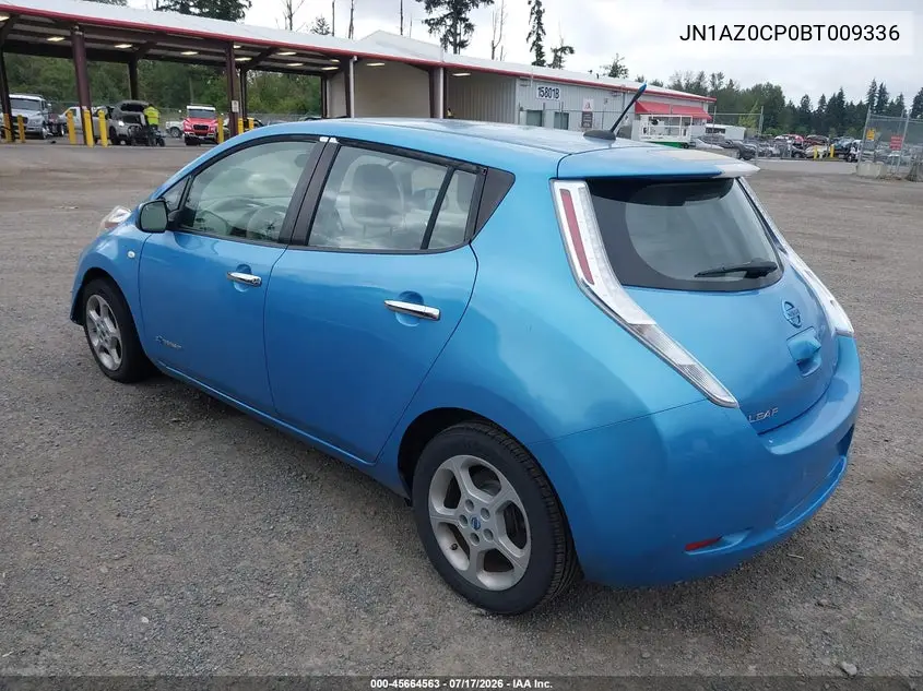 2011 Nissan Leaf Sl VIN: JN1AZ0CP0BT009336 Lot: 45664563