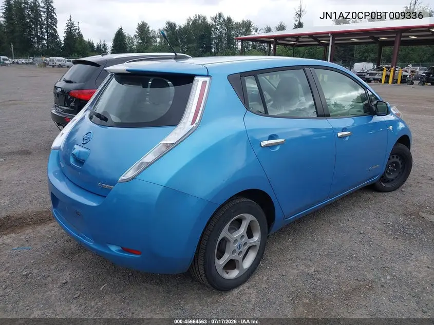 2011 Nissan Leaf Sl VIN: JN1AZ0CP0BT009336 Lot: 45664563