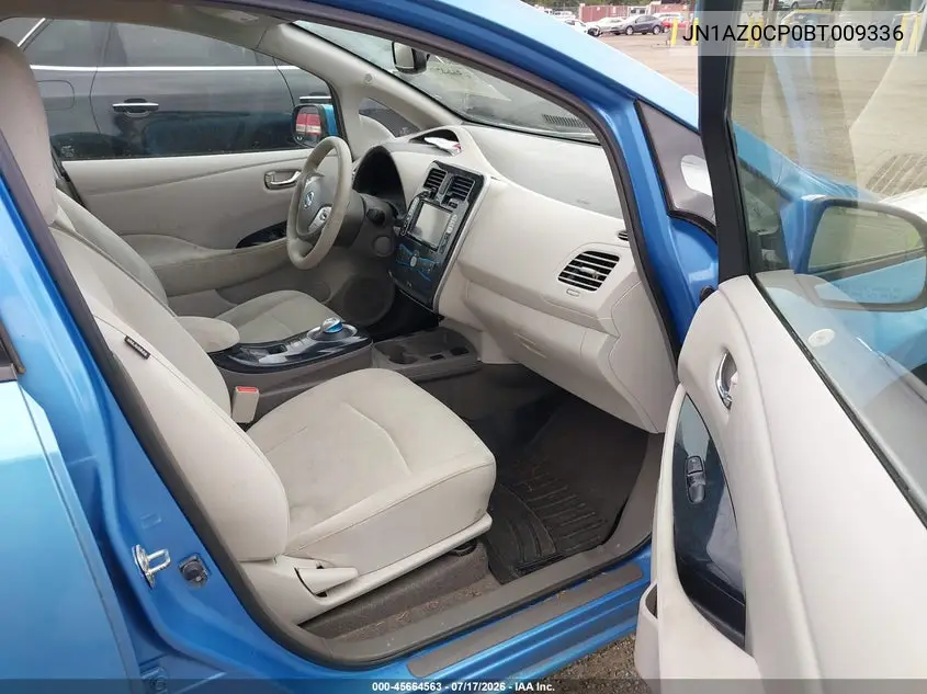 2011 Nissan Leaf Sl VIN: JN1AZ0CP0BT009336 Lot: 45664563