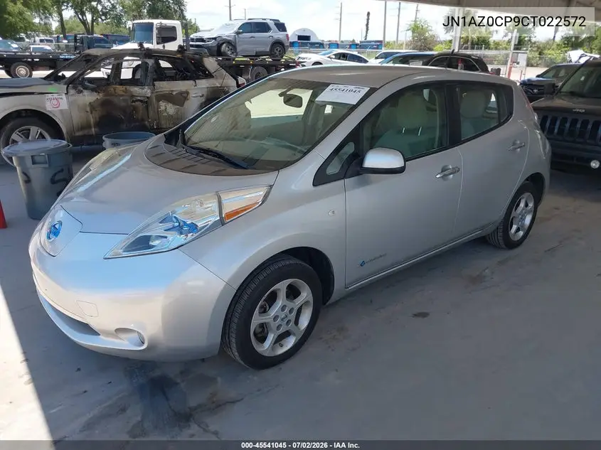 2012 Nissan Leaf Sl VIN: JN1AZ0CP9CT022572 Lot: 45541045