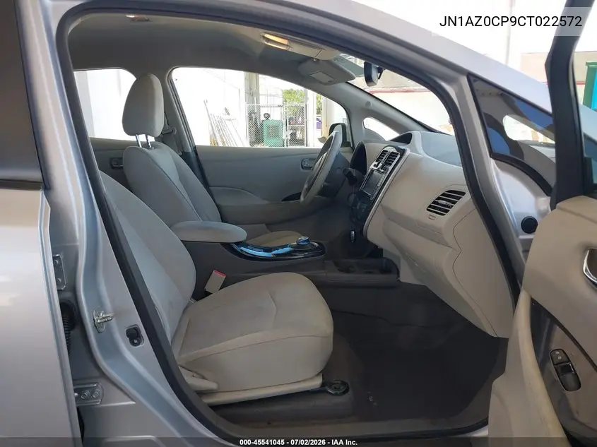 2012 Nissan Leaf Sl VIN: JN1AZ0CP9CT022572 Lot: 45541045