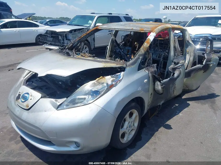 2012 Nissan Leaf Sl VIN: JN1AZ0CP4CT017554 Lot: 45587455