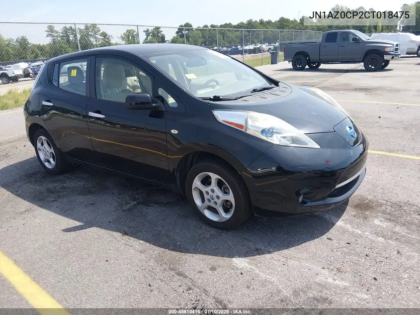 2012 Nissan Leaf Sl VIN: JN1AZ0CP2CT018475 Lot: 45610416