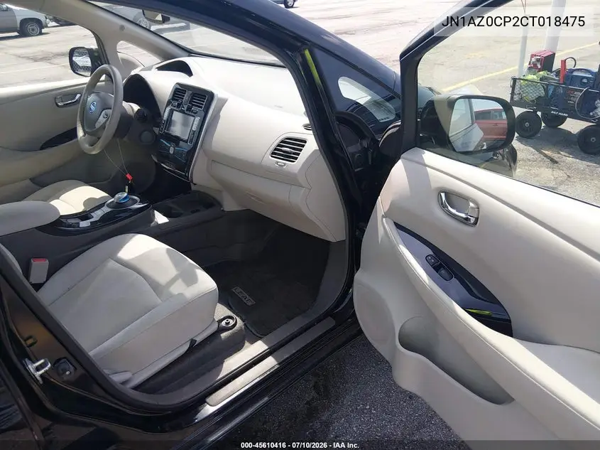 2012 Nissan Leaf Sl VIN: JN1AZ0CP2CT018475 Lot: 45610416