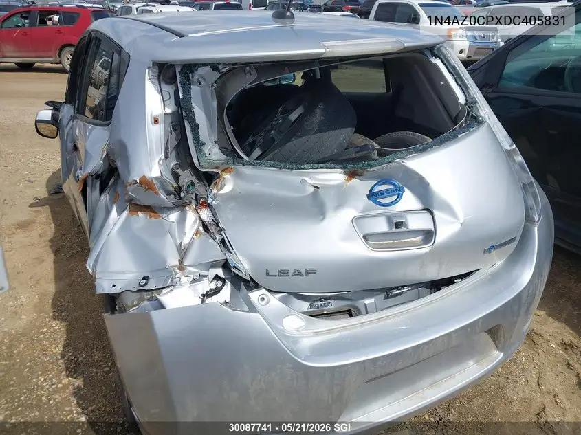 2013 Nissan Leaf S/Sv/Sl VIN: 1N4AZ0CPXDC405831 Lot: 30087741
