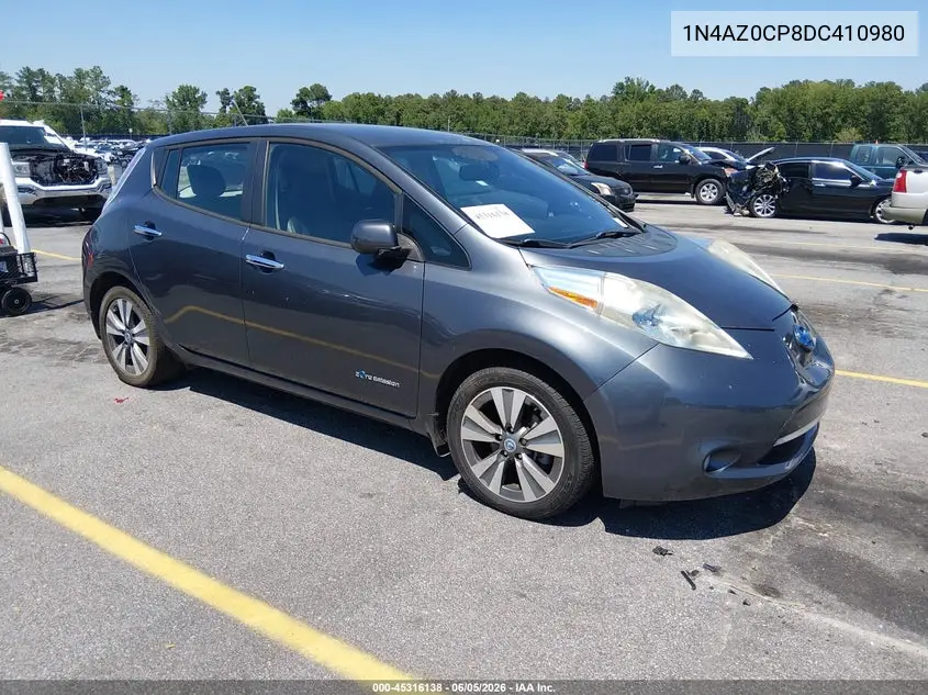 2013 Nissan Leaf Sl VIN: 1N4AZ0CP8DC410980 Lot: 45316138