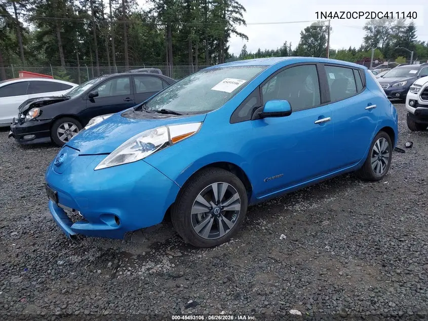 2013 Nissan Leaf Sl VIN: 1N4AZ0CP2DC411140 Lot: 45493106