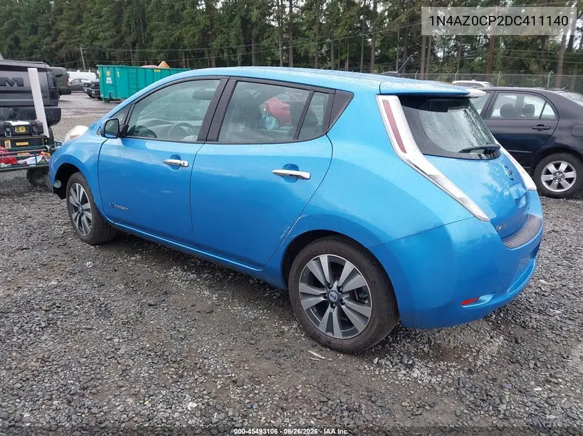 2013 Nissan Leaf Sl VIN: 1N4AZ0CP2DC411140 Lot: 45493106