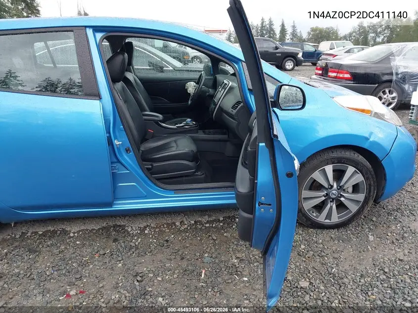2013 Nissan Leaf Sl VIN: 1N4AZ0CP2DC411140 Lot: 45493106