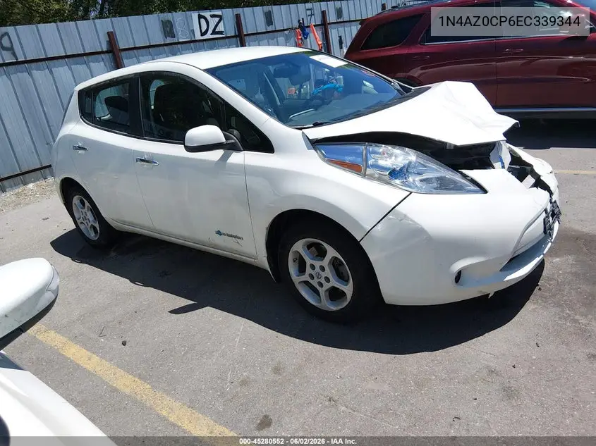 2014 Nissan Leaf Sv VIN: 1N4AZ0CP6EC339344 Lot: 45280552