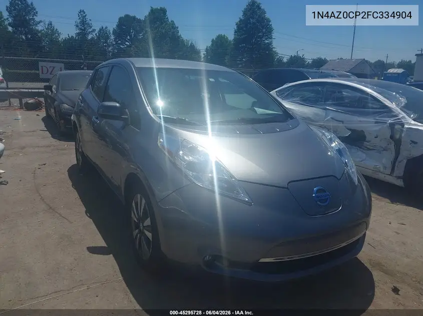 2015 Nissan Leaf Sl VIN: 1N4AZ0CP2FC334904 Lot: 45295728