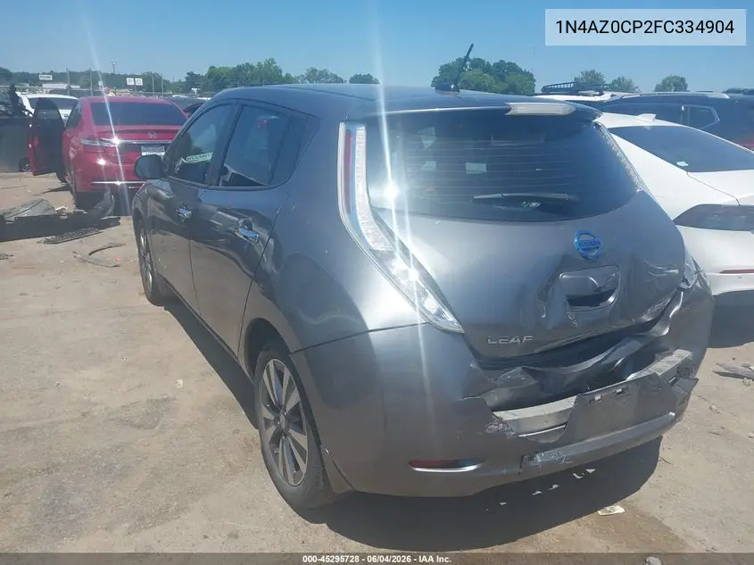 2015 Nissan Leaf Sl VIN: 1N4AZ0CP2FC334904 Lot: 45295728