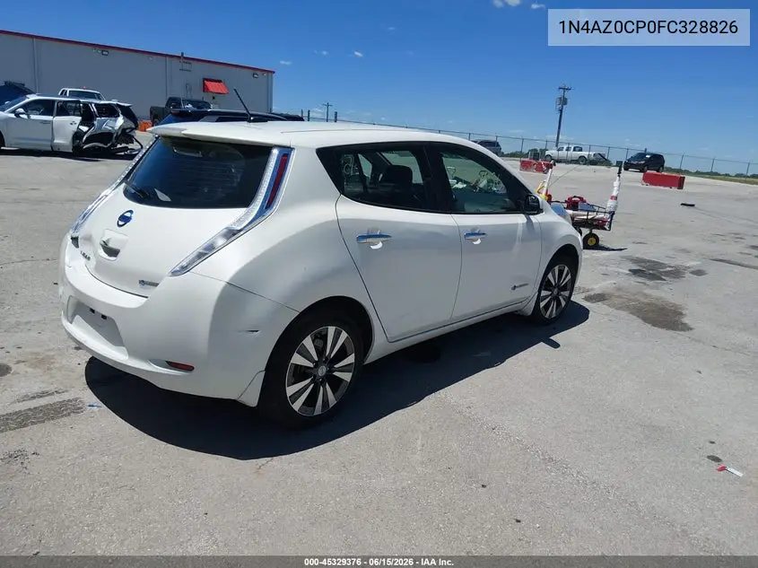 2015 Nissan Leaf Sv VIN: 1N4AZ0CP0FC328826 Lot: 45329376
