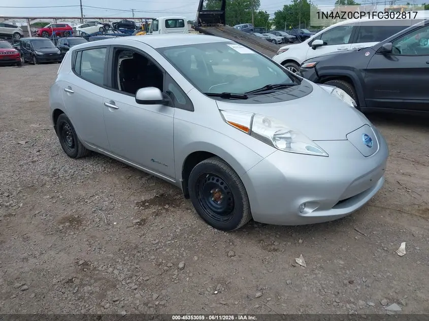 2015 Nissan Leaf S VIN: 1N4AZ0CP1FC302817 Lot: 45353059
